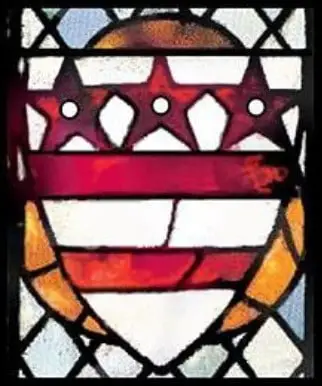 Washington Window at Selby Abbey, near York, England.  President George Washington's English ancestors depicted in stained glass