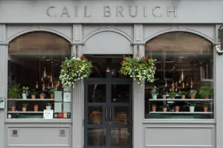 Michelin Star restaurants Scotland Cail Bruich Restaurant front elevation