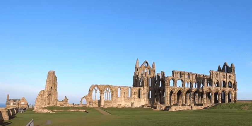Whitby Abbey on East Cliff - Yorkshire, England.