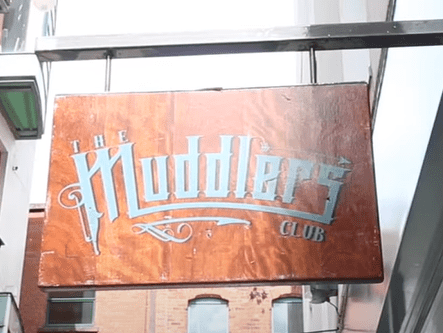 Best Restaurants in Belfast - The Muddlers Club Resaurant Belfast sign