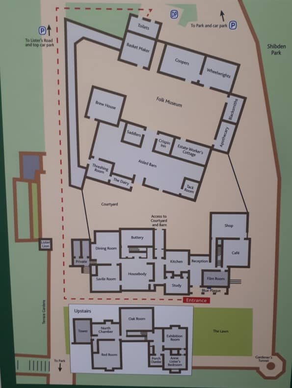 Inside Shibden Hall Plan