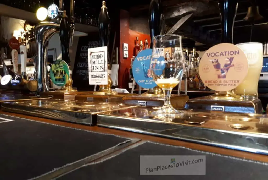The Shibden Mill Inn has a range of real ales including those from Vocation, their own Shibden Mill bitter by Moorhouses and rotating guest beers.