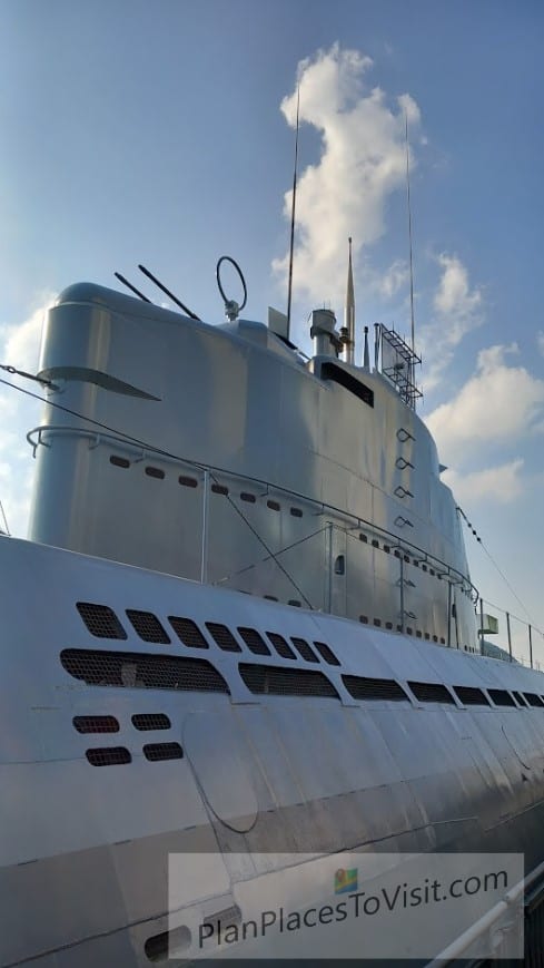 Visit Bremerhaven U-Boat - Showing U-Boat Submarine Guns and Periscope